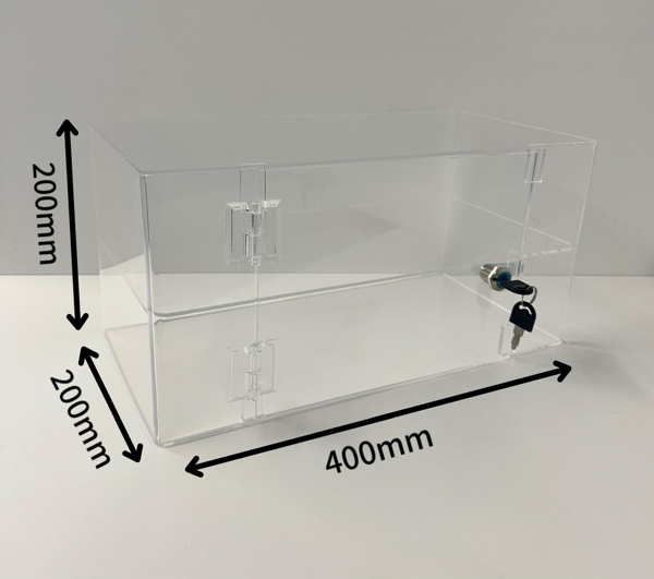 Picture of budget lockable display cabinet  400mm x 200mm x 200mm